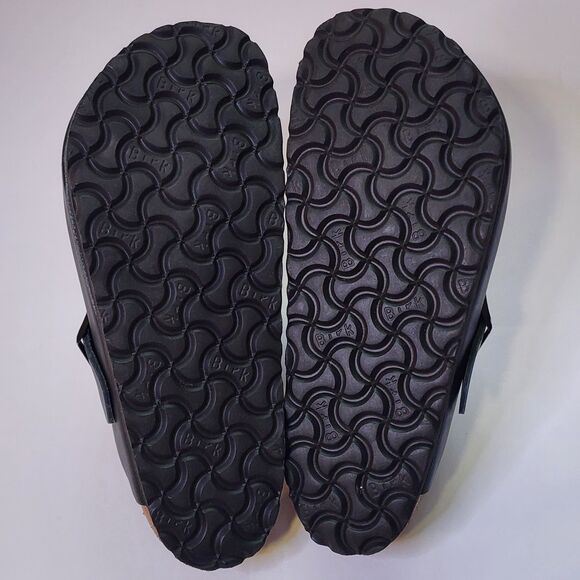 Birkenstock Boston Clog Womens 7 Mens 6 Black Leather Cork Insole - Picture 7 of 10